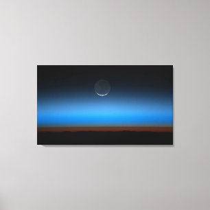 Moon aus dem Weltraum gezackte Leinwand drucken