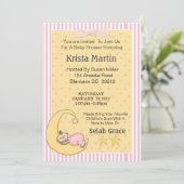 Moon Baby bringt eine Buchen Babydusche ein. Einladung (Stehend Vorderseite)