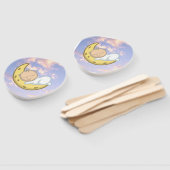 Moon Baby Design Hand Fan Fächer (Non-assembled)