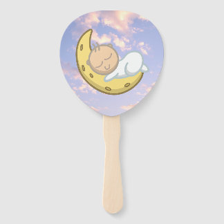 Moon Baby Design Hand Fan Fächer