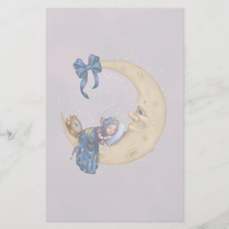 Moon Baby Elf Briefpapier
