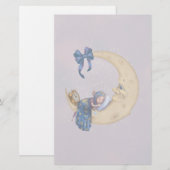 Moon Baby Elf Briefpapier (Vorne/Hinten)