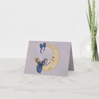 Moon Baby Elf Dankeskarte