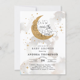 Moon Baby Shower Einladung
