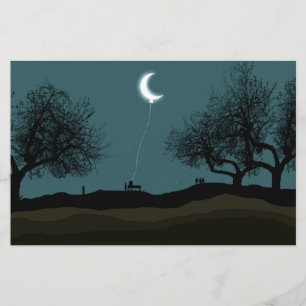 Moon Balloon Briefpapier