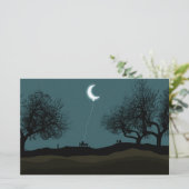 Moon Balloon Briefpapier (Stehend Vorderseite)