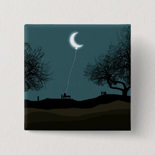Moon Balloon Button (Vorderseite)