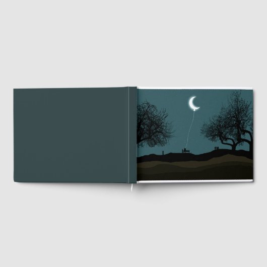 Moon Balloon Gästebuch (Voll)