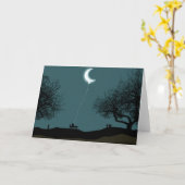 Moon Balloon Karte (Gelbe Blume)