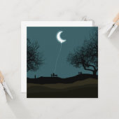 Moon Balloon Karte (Vorderseite/Rückseite Beispiel)