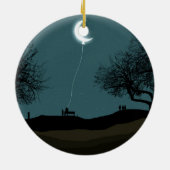 Moon Balloon Keramik Ornament (Hinten)