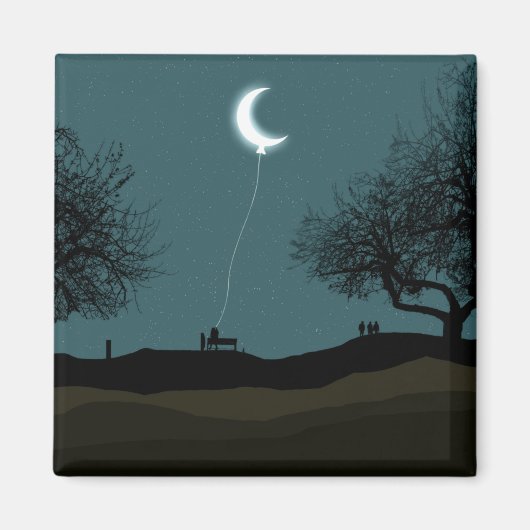 Moon Balloon Magnet (Vorne)