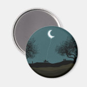 Moon Balloon Magnet (Vorderseite/Rückseite)