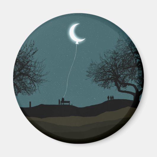 Moon Balloon Magnet (Vorne)
