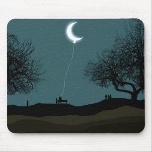 Moon Balloon Mousepad
