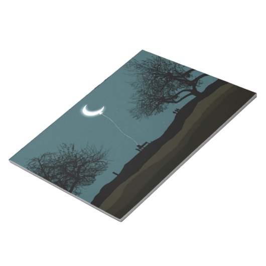 Moon Balloon Notizblock (angewinkelt)