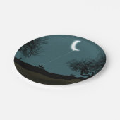 Moon Balloon Pappteller (Schrägansicht)