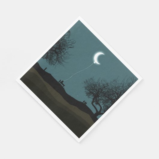 Moon Balloon Serviette (Ecke)