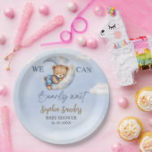 Moon Bear Baby Shower Paper Plates Pappteller (Party)
