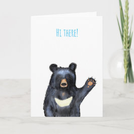 Moon Bear 'hi There' card Karte