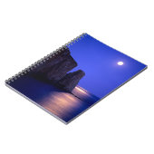 Moon bei Dämmerung | Perce Rock Gaspe Coast Quebec Notizblock (Linke Seite)