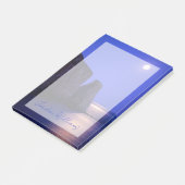 Moon bei Dämmerung | Perce Rock Gaspe Coast Quebec Post-it Klebezettel (angewinkelt)