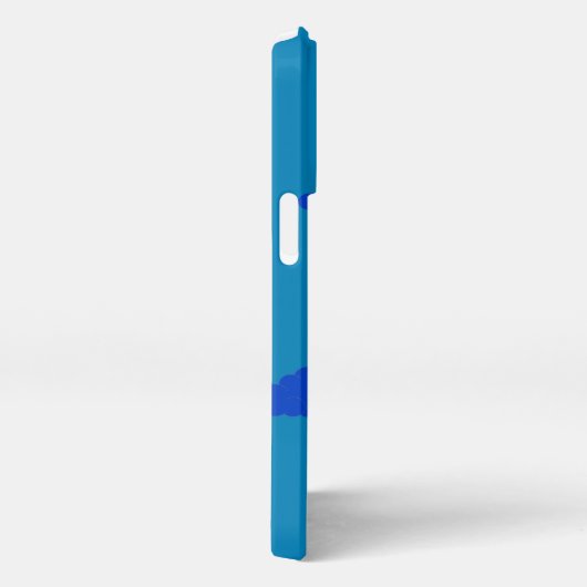 Moon bei Early Dusk: Blau iPhone Hülle (Rechte Seite)