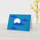 Moon bei Early Dusk: Blauer Leber Karte (Gelbe Blume)