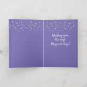Moon Birthday Card (Innen Abgelegt)