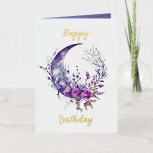 Moon Birthday Card