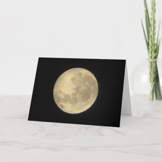 Moon Birthday Card Karte (Vorderseite)