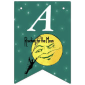 Moon Birthday Man Kletterleiter erreichen Wimpelkette (Zweite Fahne)