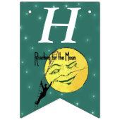 Moon Birthday Man Kletterleiter erreichen Wimpelkette (Erste Fahne)