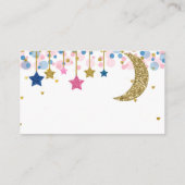 Moon Blue Pink Diaper Umschließung C Begleitkarte (Rückseite)