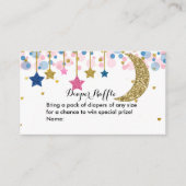 Moon Blue Pink Diaper Umschließung C Begleitkarte (Vorderseite)