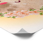 Moon Blume Boho Kids Room Poster Kinderzimmer druc (Ecke)