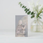 Moon Blume Business Card Visitenkarte (Stehend Vorderseite)