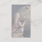 Moon Blume Business Card Visitenkarte (Rückseite)
