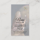 Moon Blume Business Card Visitenkarte (Vorderseite)