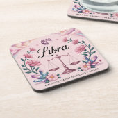 Moon Blume Kristalle Libra Untersetzer Set (Linke Seite)
