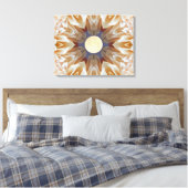 Moon Blume Mandala Leinwanddruck (Insitu (Schlafzimmer))