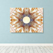 Moon Blume Mandala Leinwanddruck (Insitu (Holzboden))