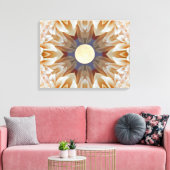 Moon Blume Mandala Leinwanddruck (Insitu (Wohnzimmer))