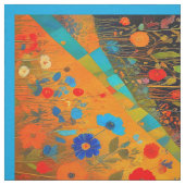 Moon Blume Moderne Kunst Cheater Quilt Sew Panel Stoff (Muster)