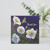 Moon Blume und Luna Moth Dankeschön Card Karte (Stehend Vorderseite)