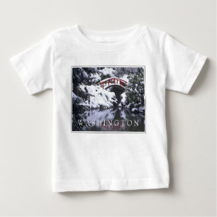 Moon Bridge & Pond im Winter   Seattle, Washington Baby T-shirt