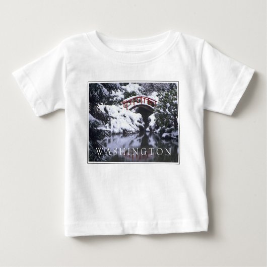 Moon Bridge & Pond im Winter | Seattle, Washington Baby T-shirt (Vorderseite)