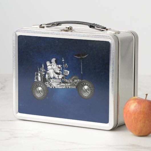 Moon Buggy Road Trip Space Travel Time Machine 70e Metall Brotdose (Beispiel)