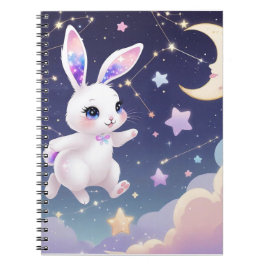 Moon Bunny Journal – Celestial Dream Rabbit Kawaii Notizblock