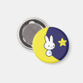 Moon Bunny Magnet (Vorderseite/Rückseite)